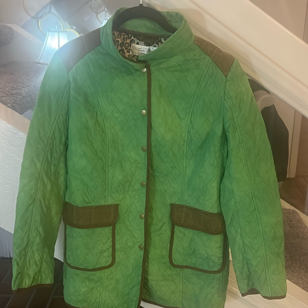 Western multi fabric barn jacket L